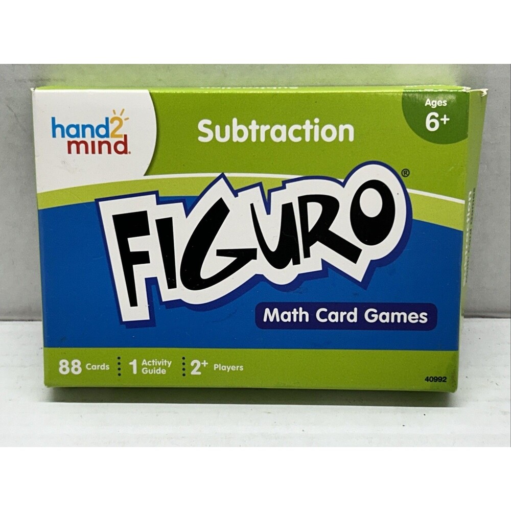 Hand 2 Mind Subtraction Math Card Game Flashcards 40992 Complete